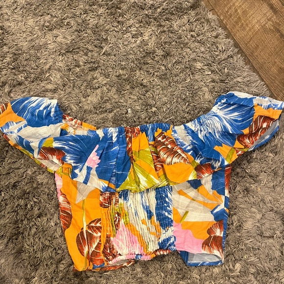 Zara Women's Colorful Floral Blouse - Picture 3 of 4